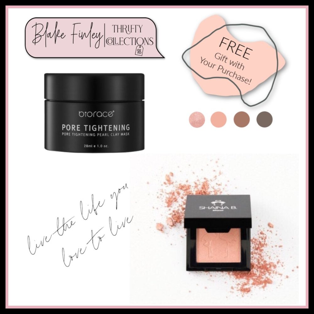 Biorace Clay Mask + Shaina B. Highlighter